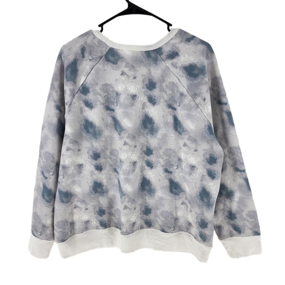 Caslon Women's Love Your Earth Printed Round Neck Long Sleeve Shirt - XL - Picture 6 of 7